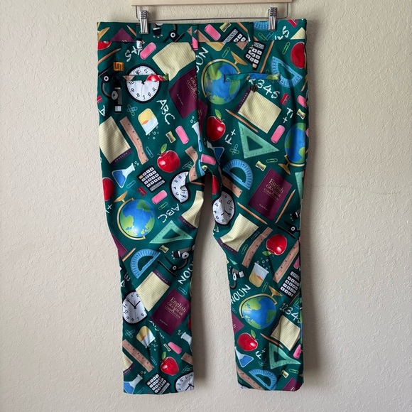 Loudmouth | Men's Novelty Print Pants Teacher Quirky Unique Pants Size 36x27" - Picture 5 of 8